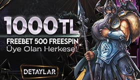 BEDAVA ÜYELİK BONUSU VEYA 500 FREESPIN